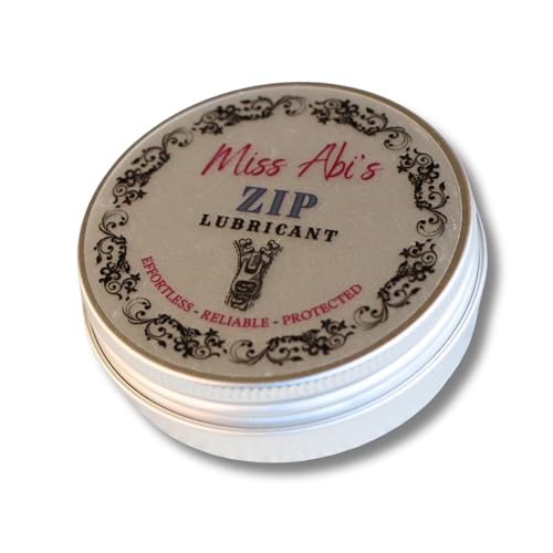 Miss Abi’s Zipper Wax - Zip Lubricant for clothes, bags and boots, snap lube for boats, zipper lube