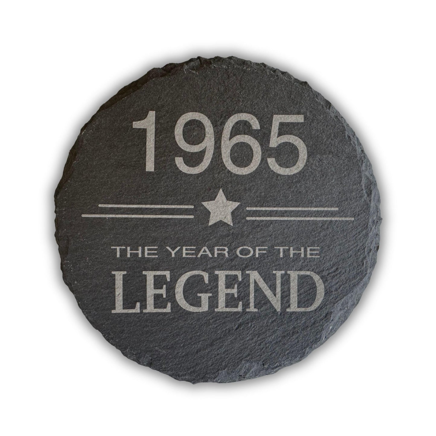 ?th Birthday Slate Coaster - ?th Birthday Gifts for Men & Women - (YEAR) The Year of The Legend Coaster Gift, ?th Coaster, (year) Coaster
