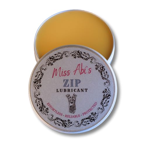 Miss Abi’s Zipper Wax - Zip Lubricant for clothes, bags and boots, snap lube for boats, zipper lube