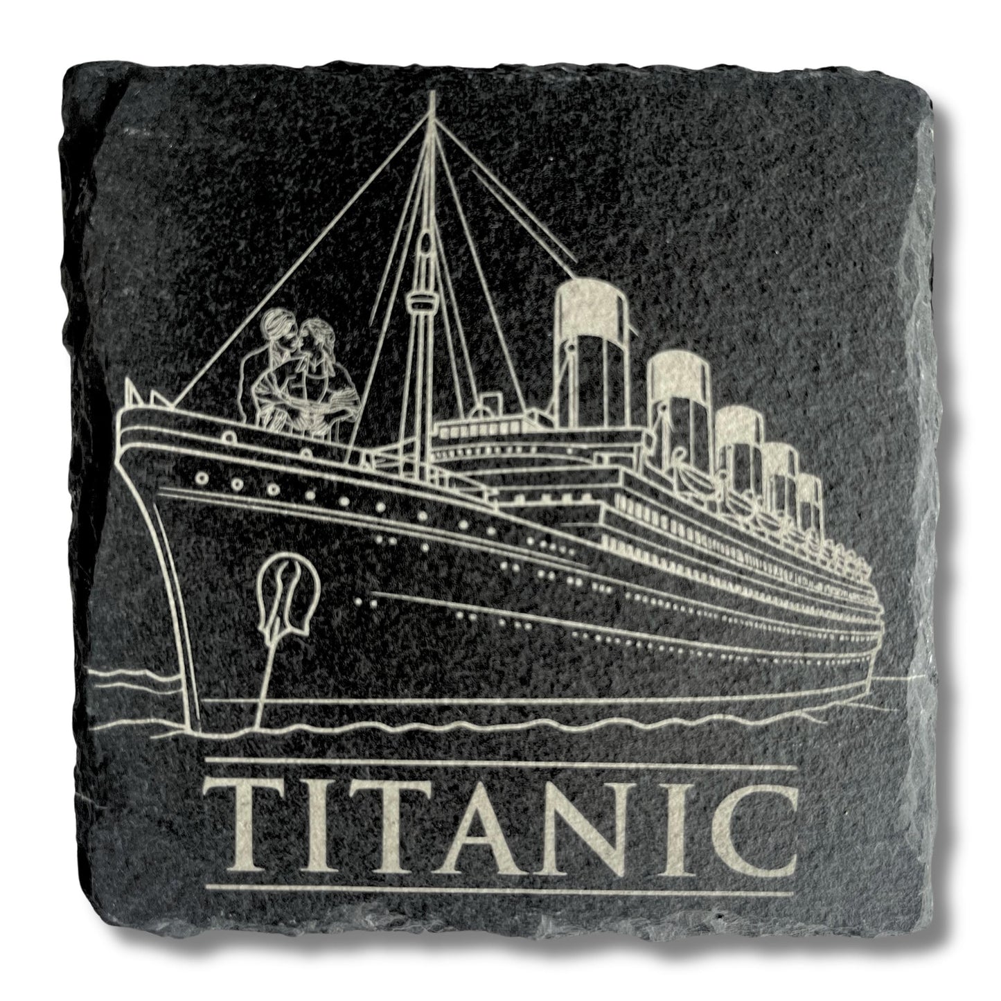 1990s Movie Theme Slate Drinks Coasters - Slate Coaster Set of 4, permanently laser engraved slate, Great 1990s Retro Gifts