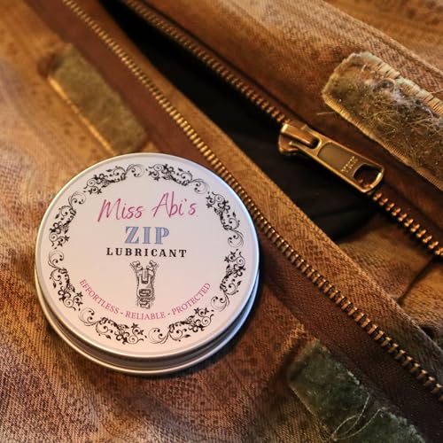 Miss Abi’s Zipper Wax - Zip Lubricant for clothes, bags and boots, snap lube for boats, zipper lube