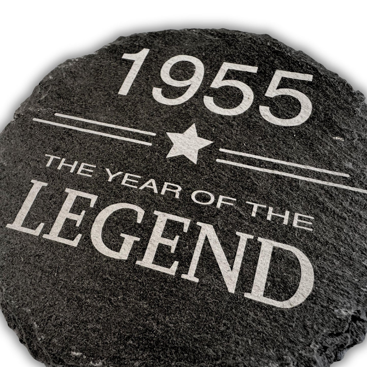 ?th Birthday Slate Coaster - ?th Birthday Gifts for Men & Women - (YEAR) The Year of The Legend Coaster Gift, ?th Coaster, (year) Coaster