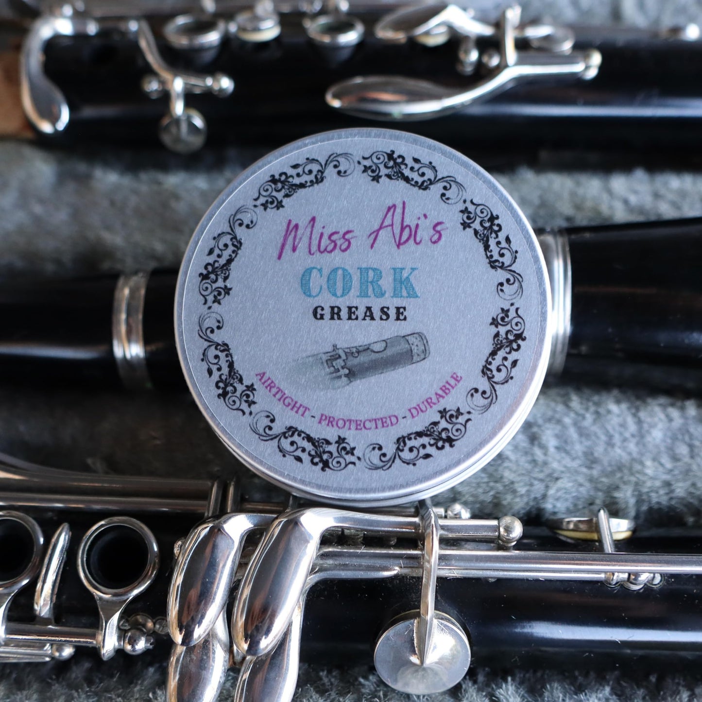 Miss Abi’s Cork Grease for Woodwind Instruments - Traditional Instrument Wax for Saxophone, Clarinet, Flute, Oboe, Bassoon and more