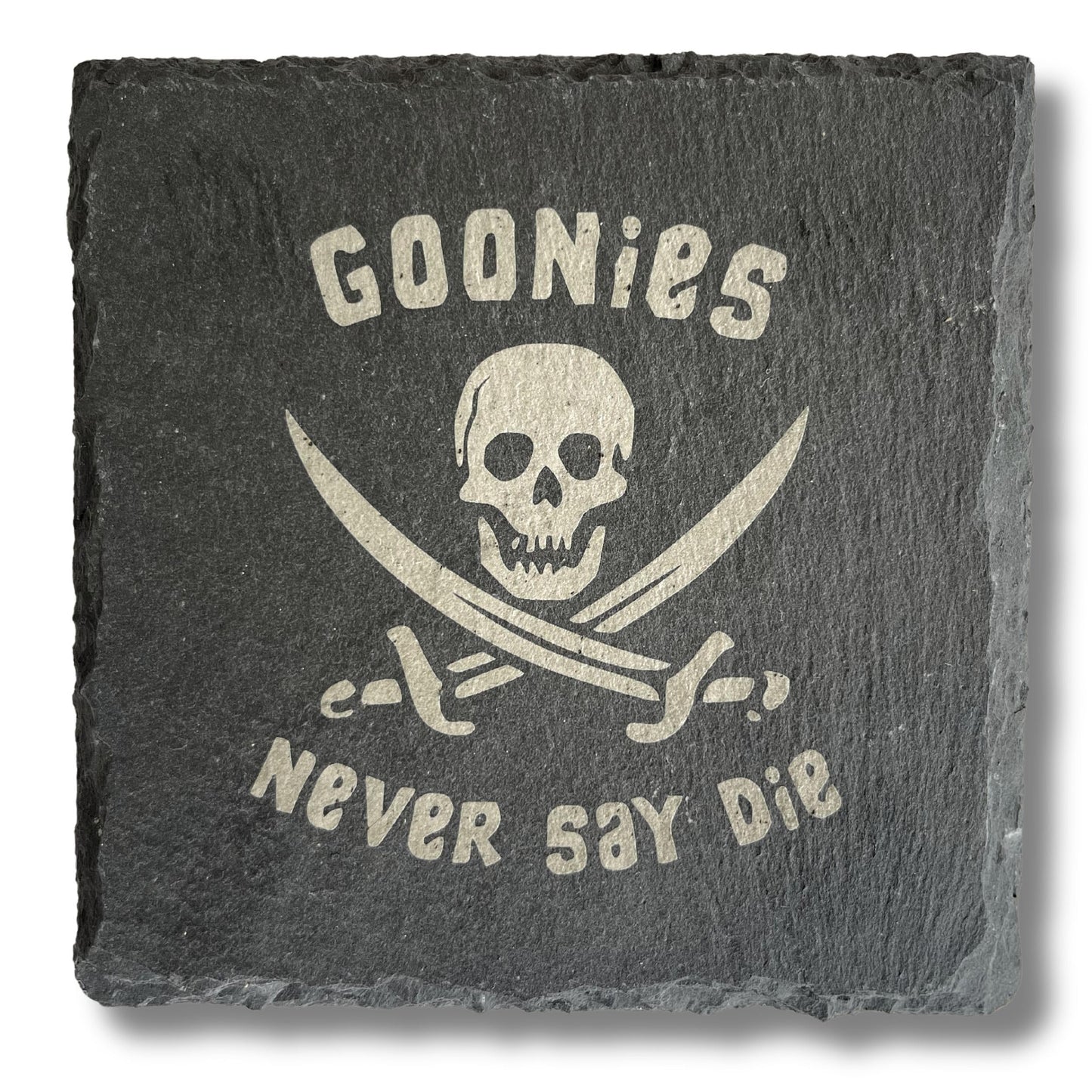 1980s Movie Theme Slate Drinks Coasters - Slate Coaster Set of 4, permanently laser engraved slate, Great 1980s Retro Gifts