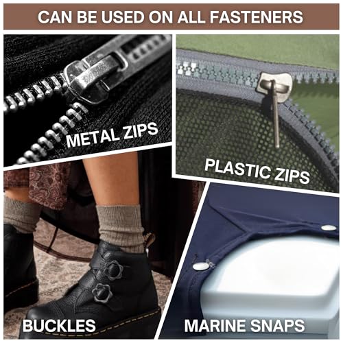 Miss Abi’s Zipper Wax - Zip Lubricant for clothes, bags and boots, snap lube for boats, zipper lube