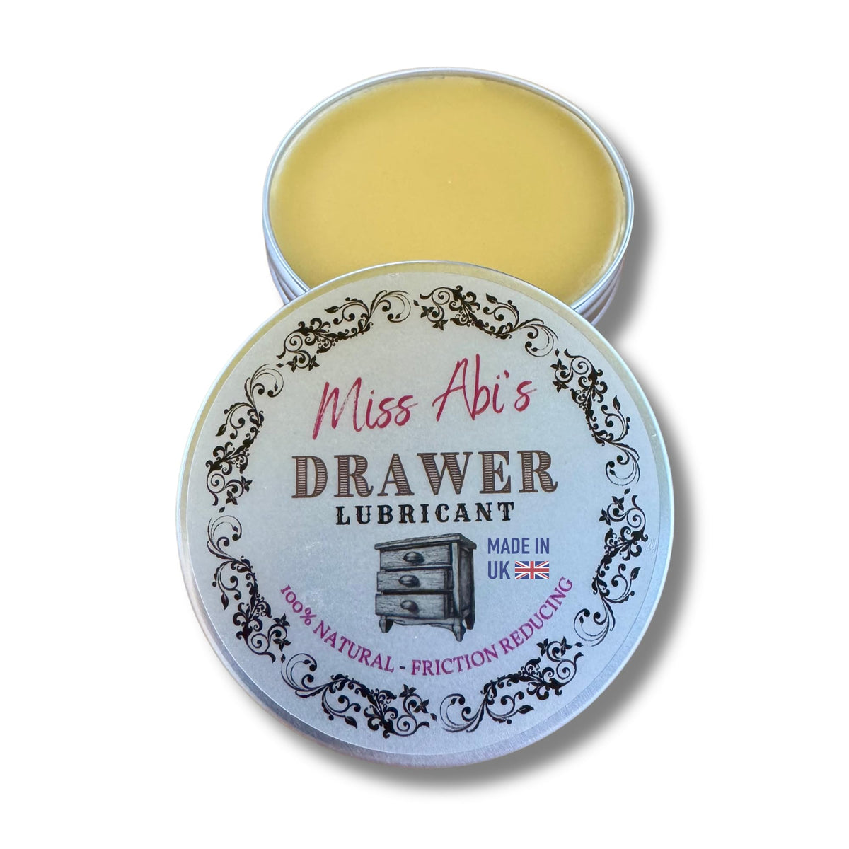 Miss Abi’s Drawer Lubricant - Wax for Draws, Wooden Slide Lubricant, Stiff Drawer Runner, Wood Draw Wax, paste for wood