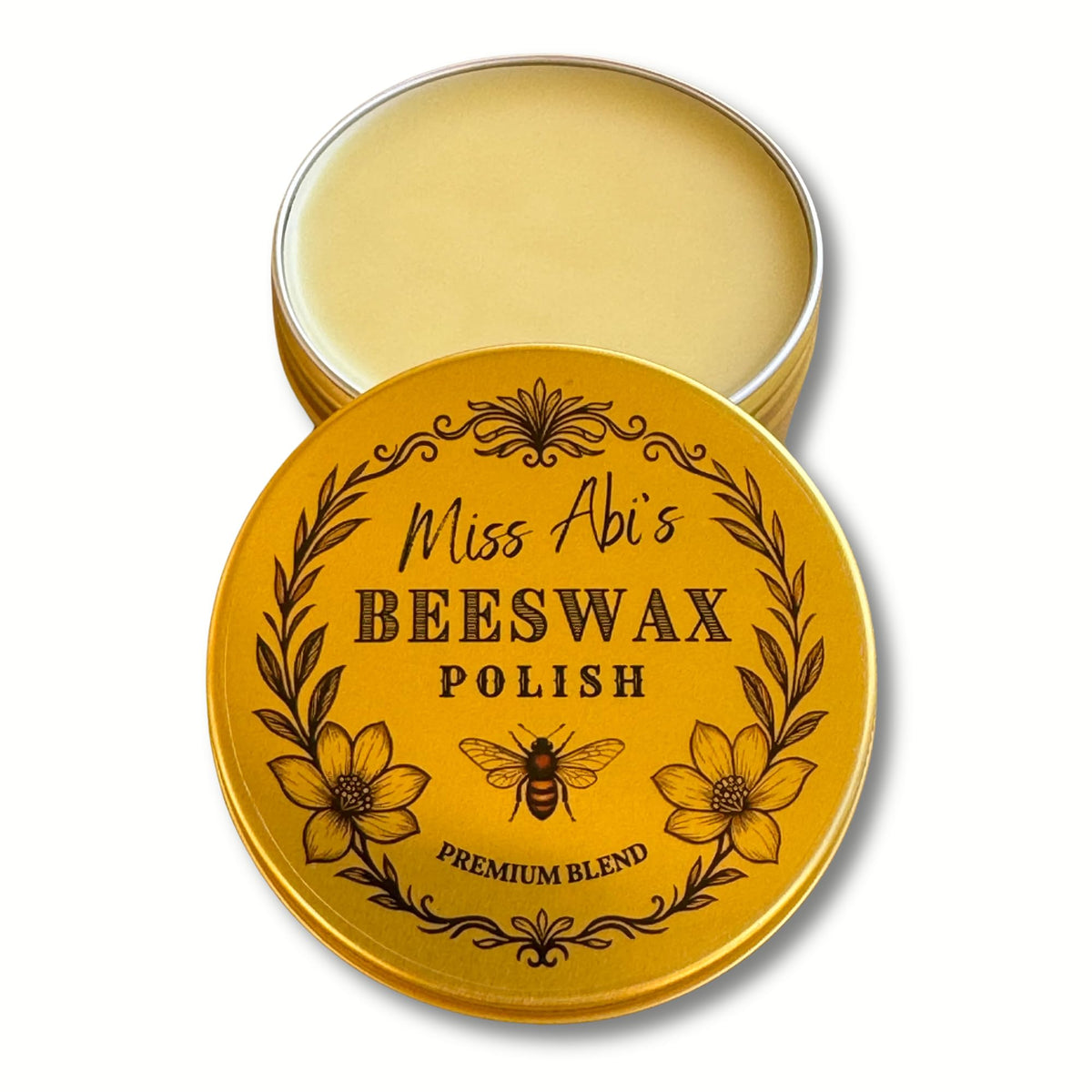 Beeswax Polish for Wood by Miss Abi’s - Premium 100% Natural Wood Wax - UK