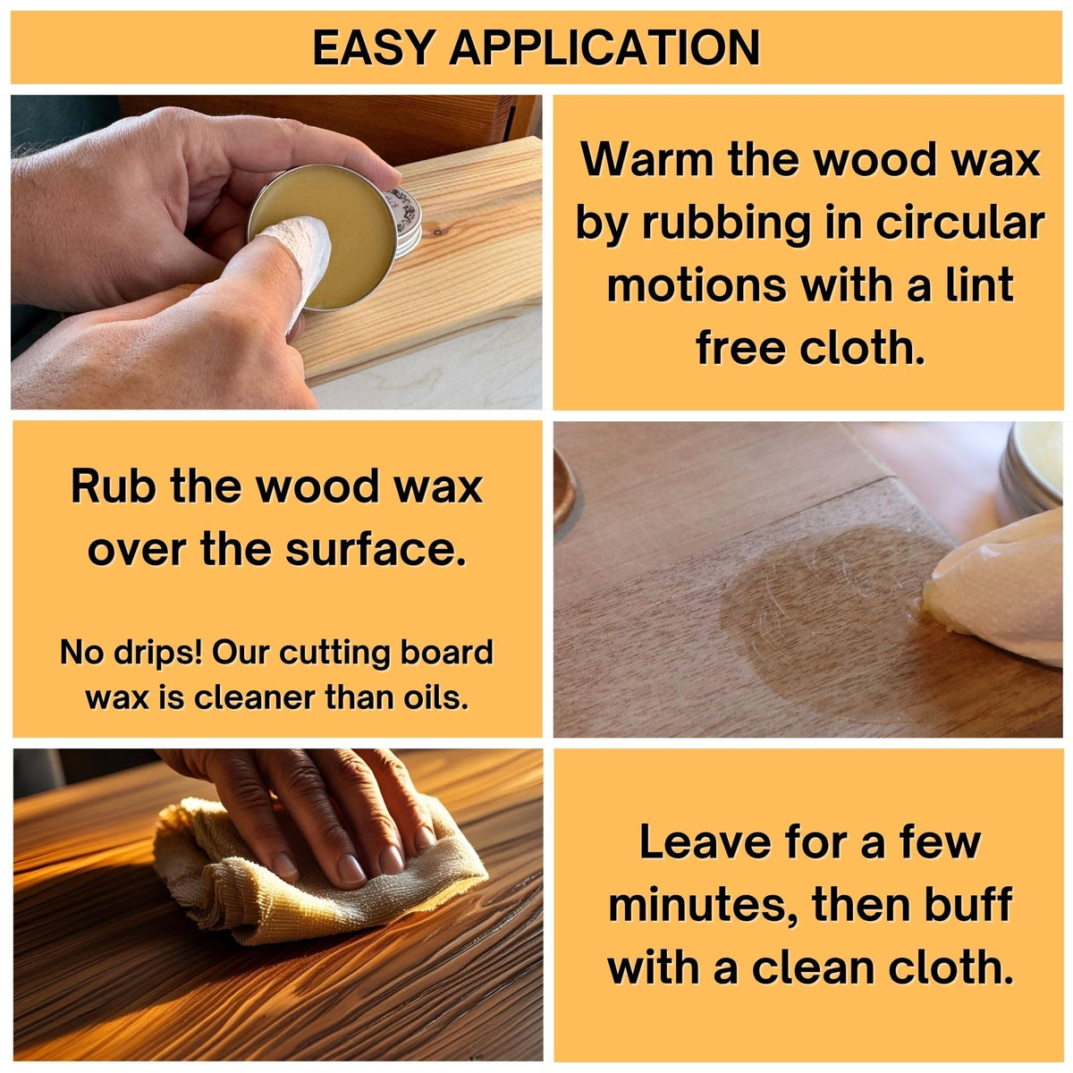 Miss Abi's Spoon & Board Conditioner - Chopping board wax, Chopping Board Oil, Food Safe Wood Oil, Cutting Board Oil, food grade mineral oil, mineral oil for chopping boards