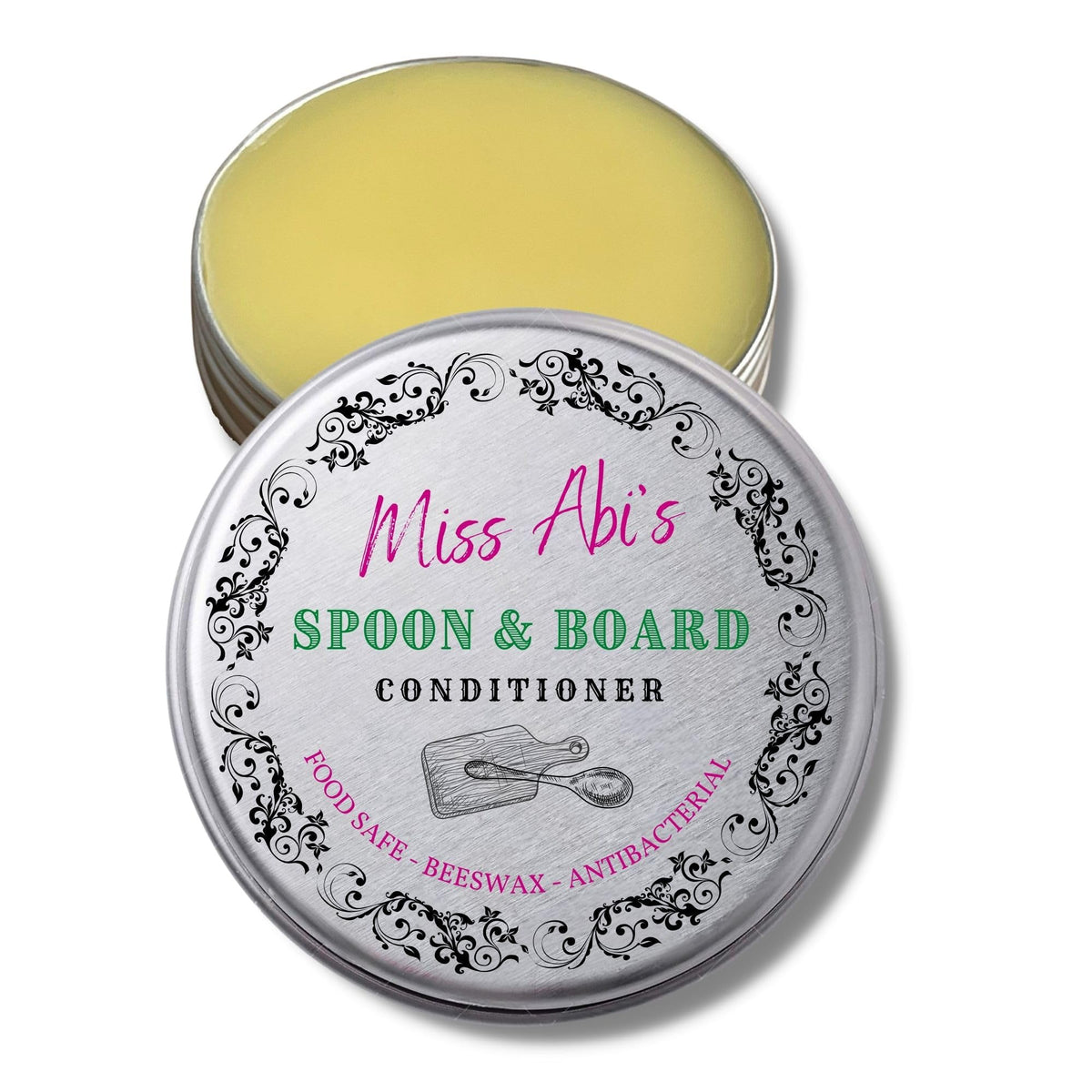 Miss Abi's Spoon & Board Conditioner - Chopping board wax, Chopping Board Oil, Food Safe Wood Oil, Cutting Board Oil, food grade mineral oil, mineral oil for chopping boards