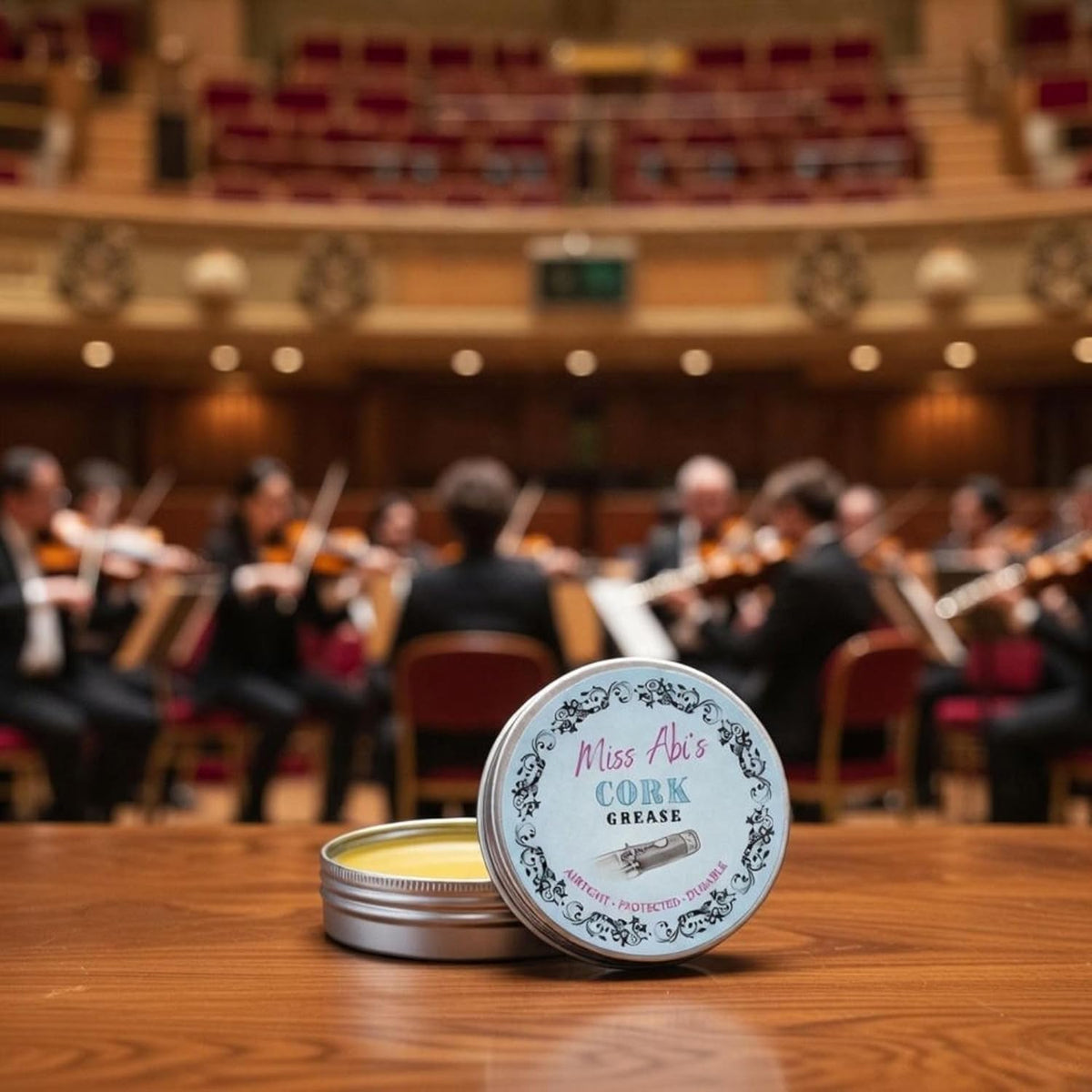 Miss Abi’s Cork Grease for Woodwind Instruments - Traditional Instrument Wax for Saxophone, Clarinet, Flute, Oboe, Bassoon and more