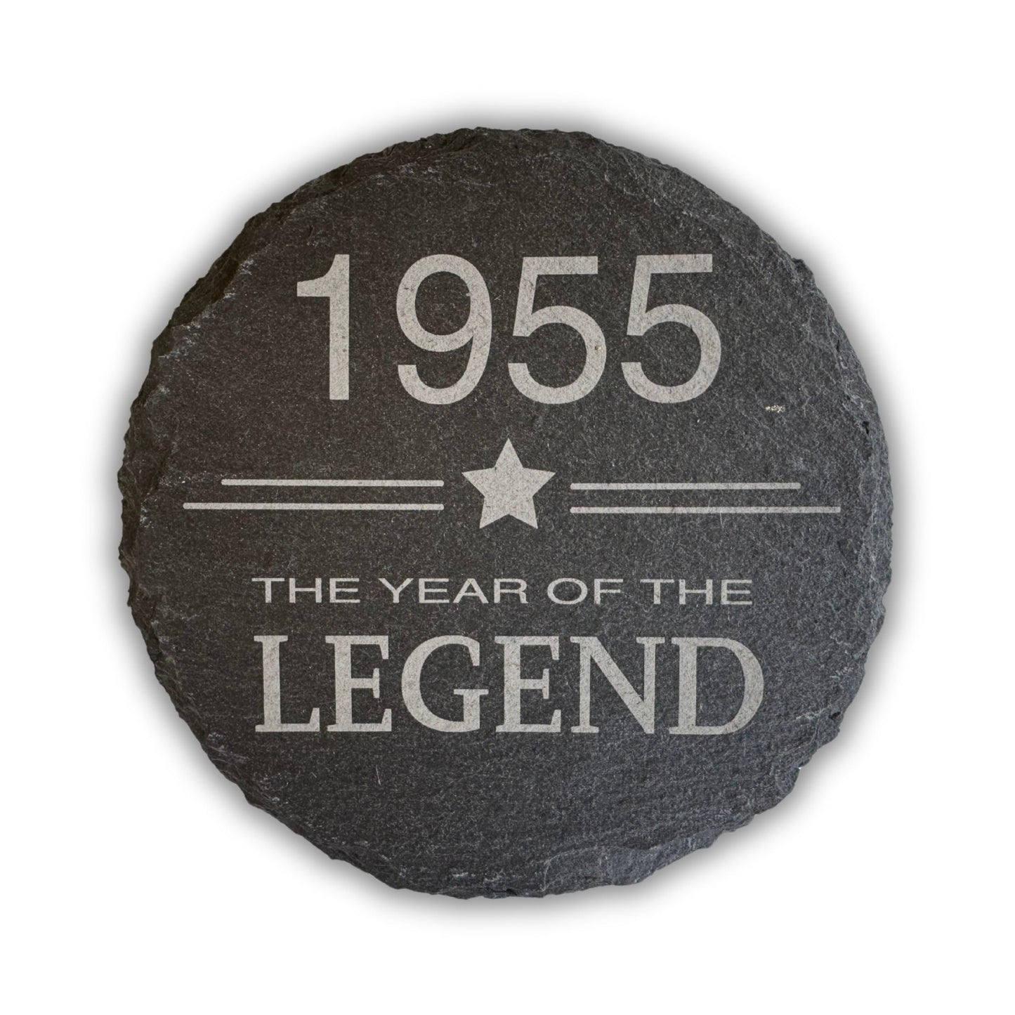 ?th Birthday Slate Coaster - ?th Birthday Gifts for Men & Women - (YEAR) The Year of The Legend Coaster Gift, ?th Coaster, (year) Coaster